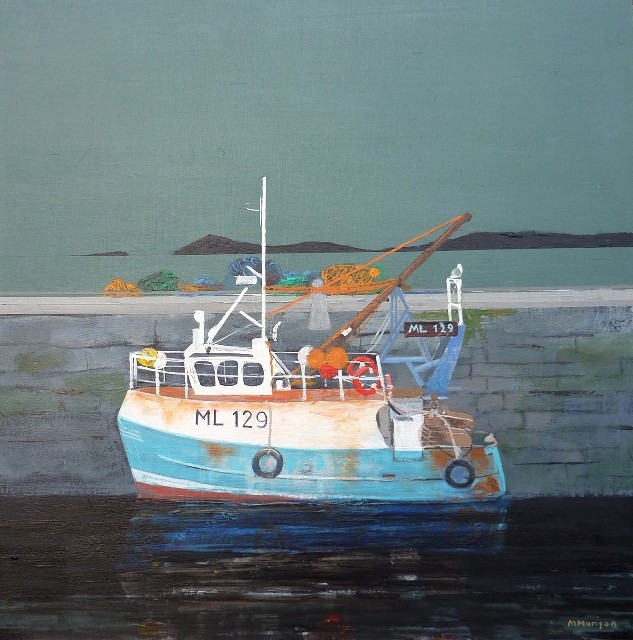 'Blue Trawler, Pittenweem' by artist Michael Murison
